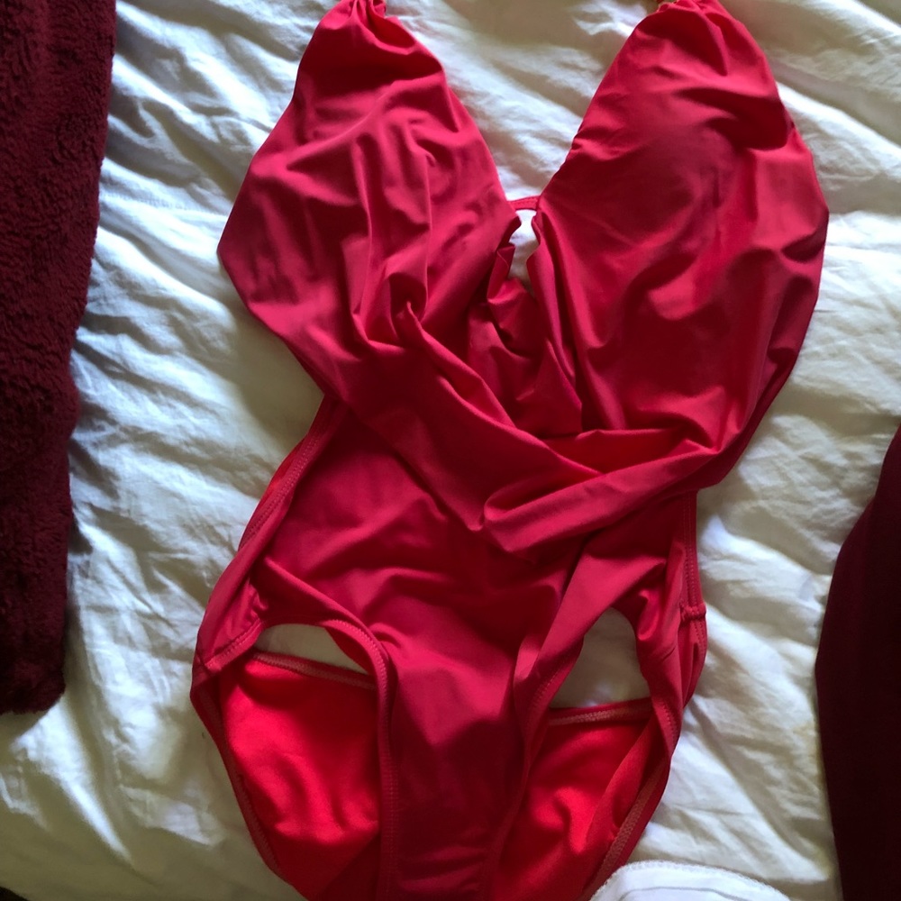 Pink swimsuit